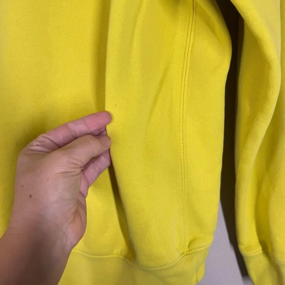 Nike Sportswear Club Fleece Hoodie Sweatshirt Neon Yellow Men’s Small BV2654-765